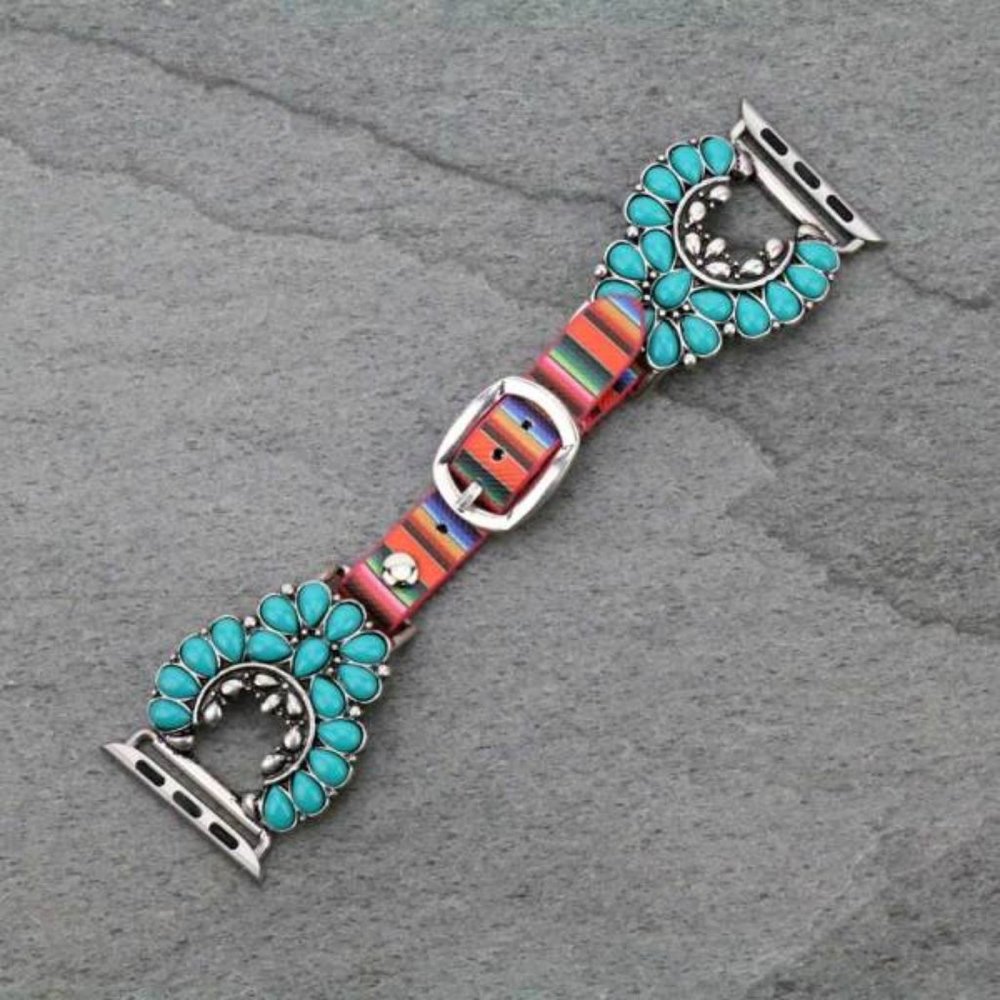 Large Western Squash Blossom Apple Watch Bands